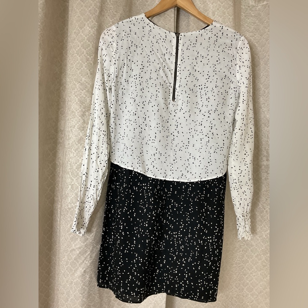Zara Monochrome Speckled Dress - Picture 2 of 11